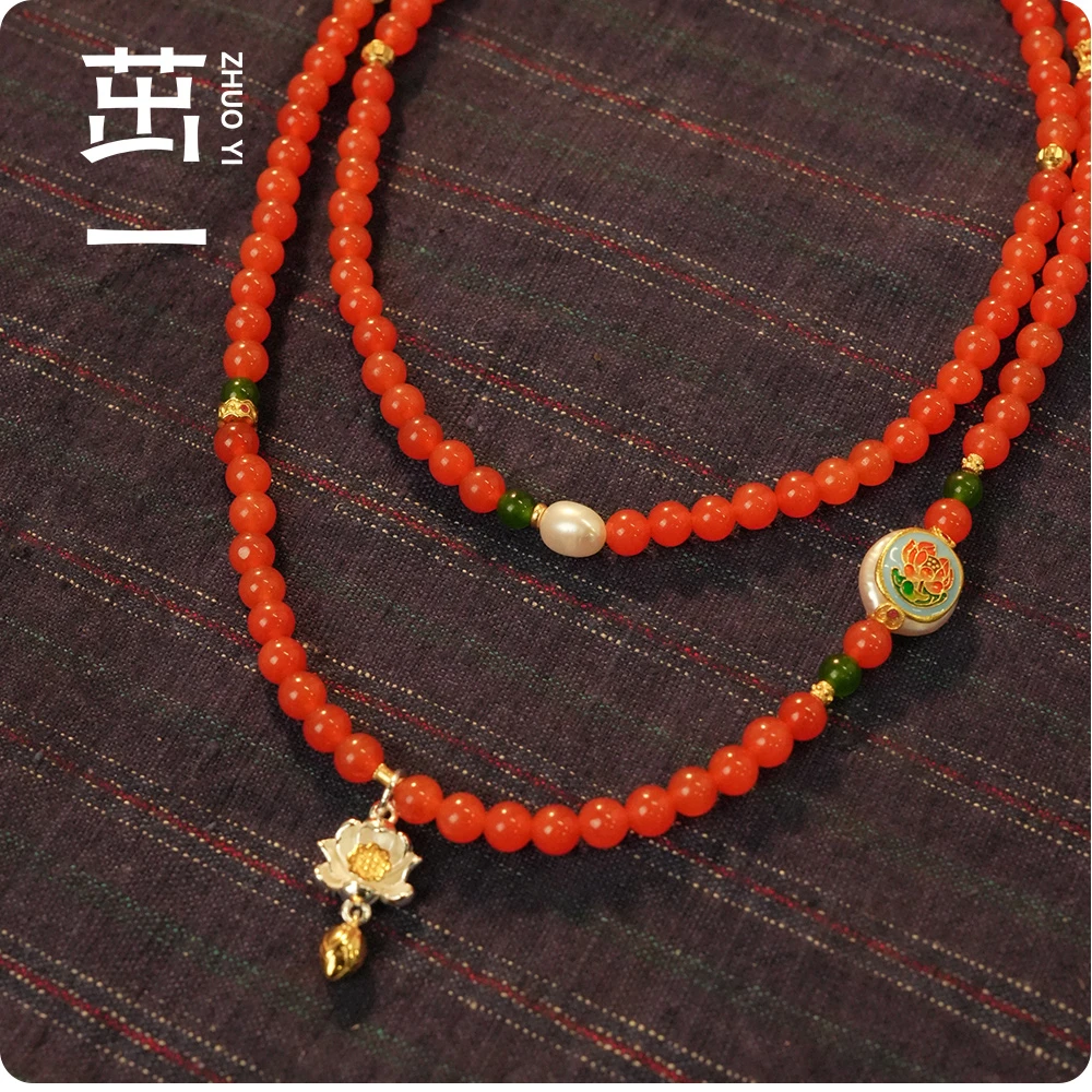 铜合金手链 晚霜 三圈卡系列/韩婳文创原创茁一国风手链（纯手工）