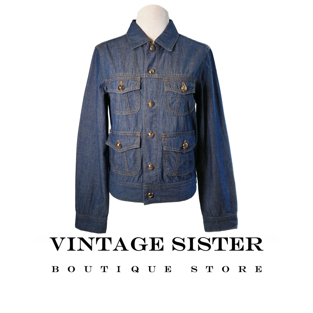 VINTAGE SISTER 7149【VTGSIS 推荐】蓝色牛仔衬衫外套长袖时尚女款