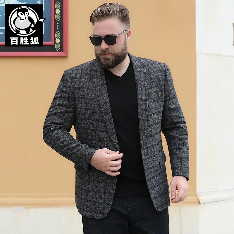 【福利价】大码男装肥佬宽松春秋西服加大加肥胖子休闲西装外套单西