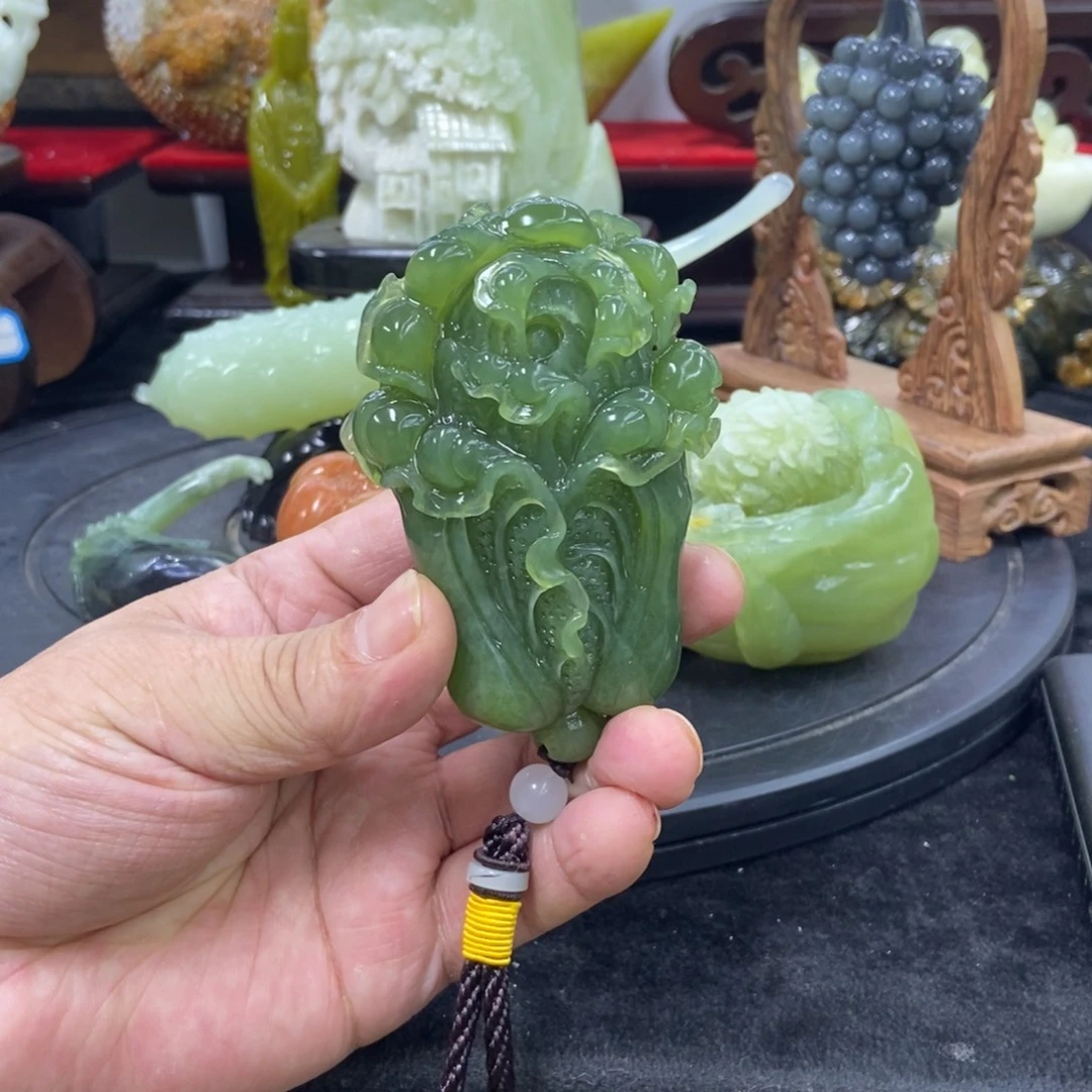 石材天然岫岩玉摆件