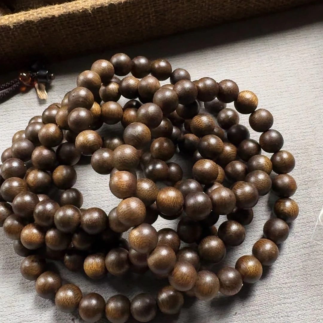 沉香香囊沉香471绿棋圆珠单圈卡08发一