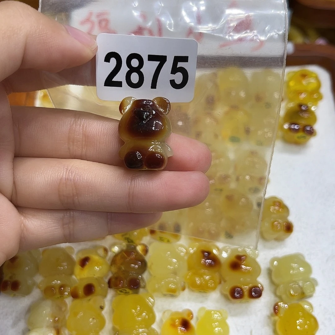 元***子琥珀未镶嵌珠宝奇石