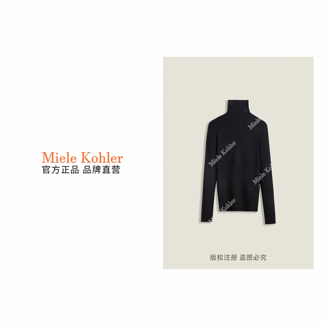 春季新款时尚重工字母烫钻长袖女士上衣MKKQ3839-3【澳门小源同款】