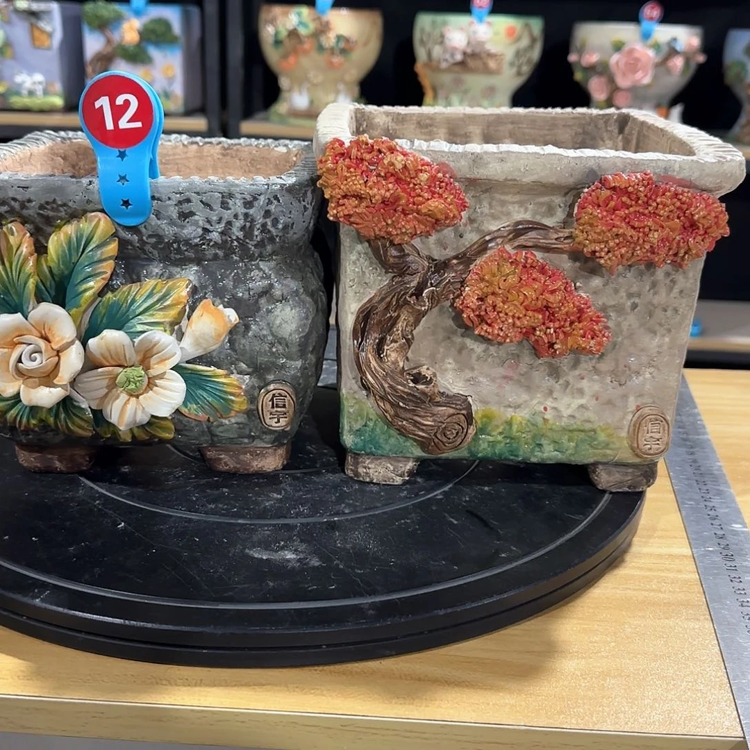 红陶慕*?信宇麦饭石花盆