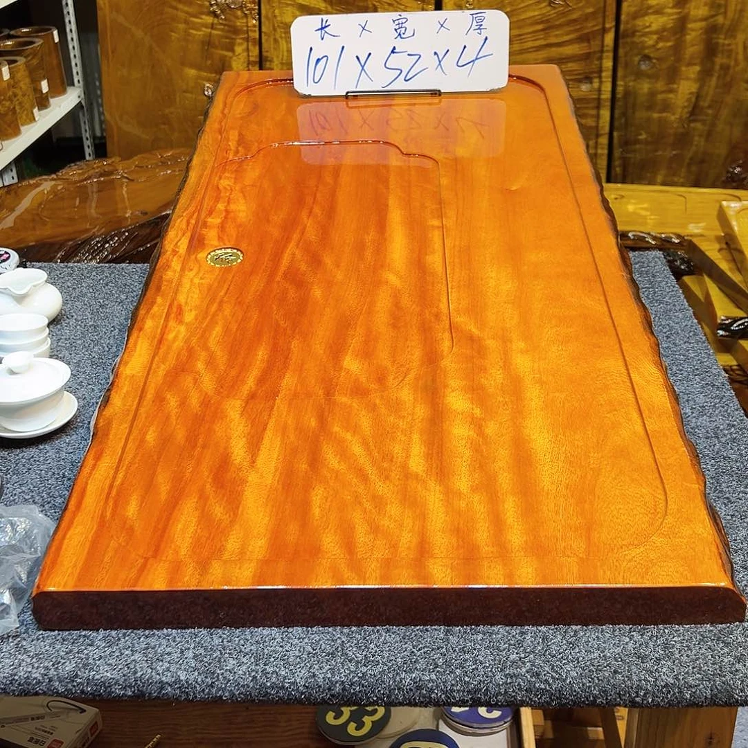 木花梨木茶盘，整板无拼接