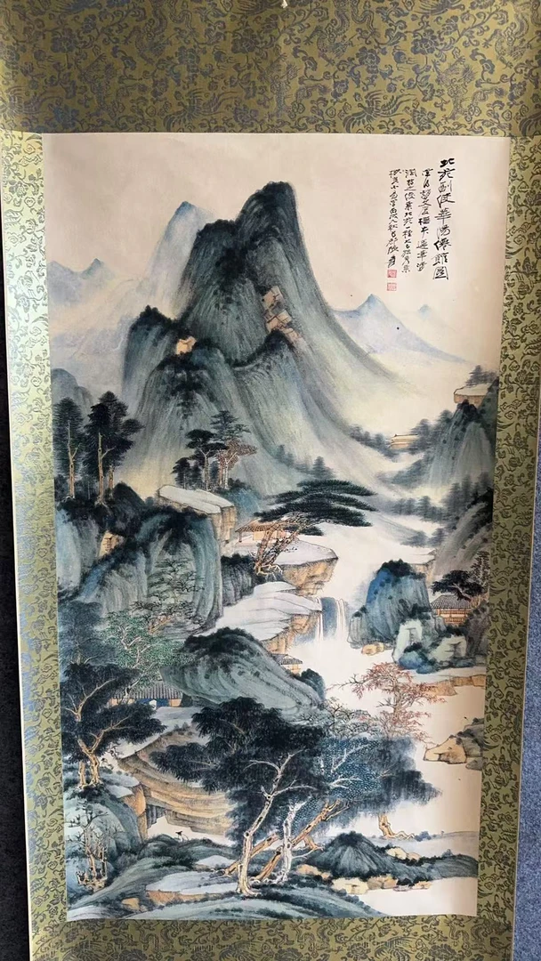 精品手绘精装裱画