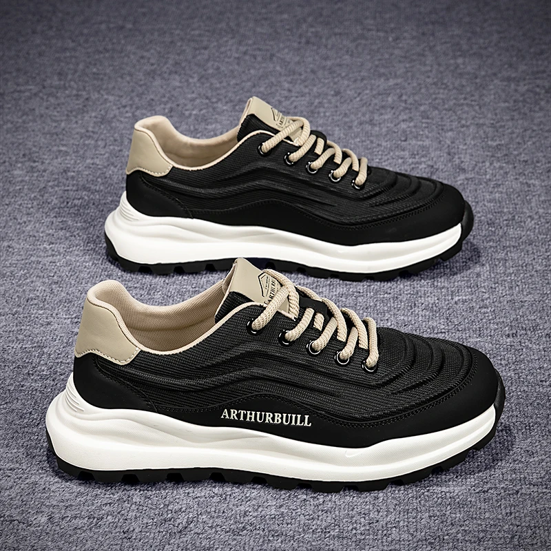 亚瑟公牛新款情侣透气防滑潮流舒适软底休闲运动网面透气网面男鞋