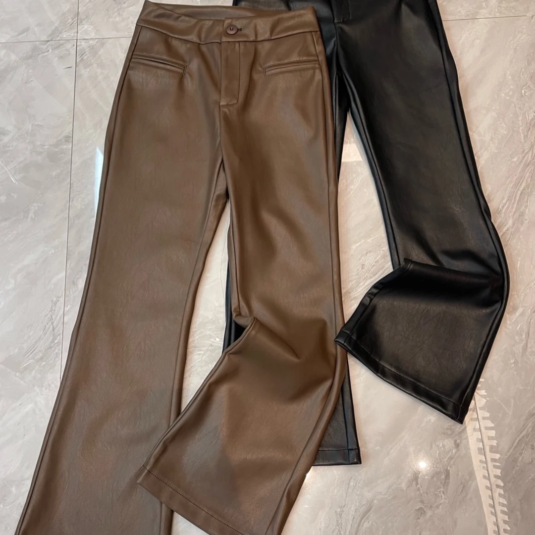 淑雅阁服饰  百搭复古修身显瘦微辣裤89689