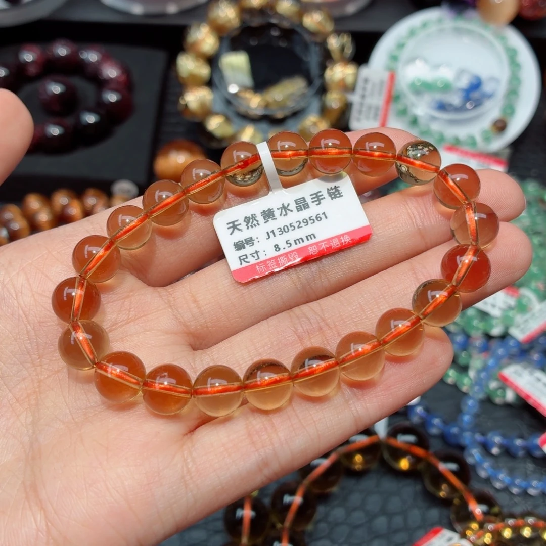 未镶嵌手链水晶黄水晶手链