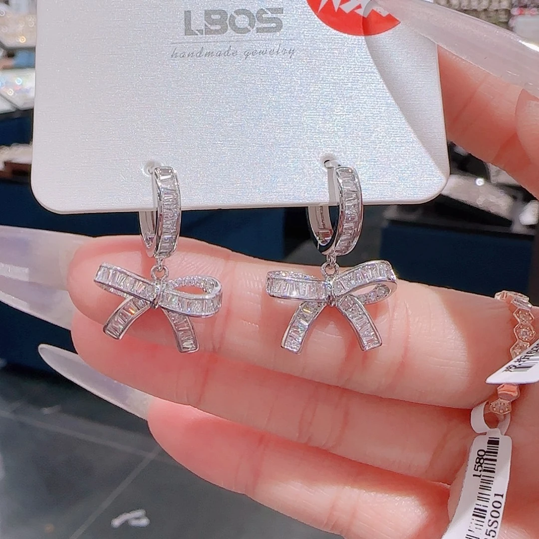 锆石铜合金925银耳环