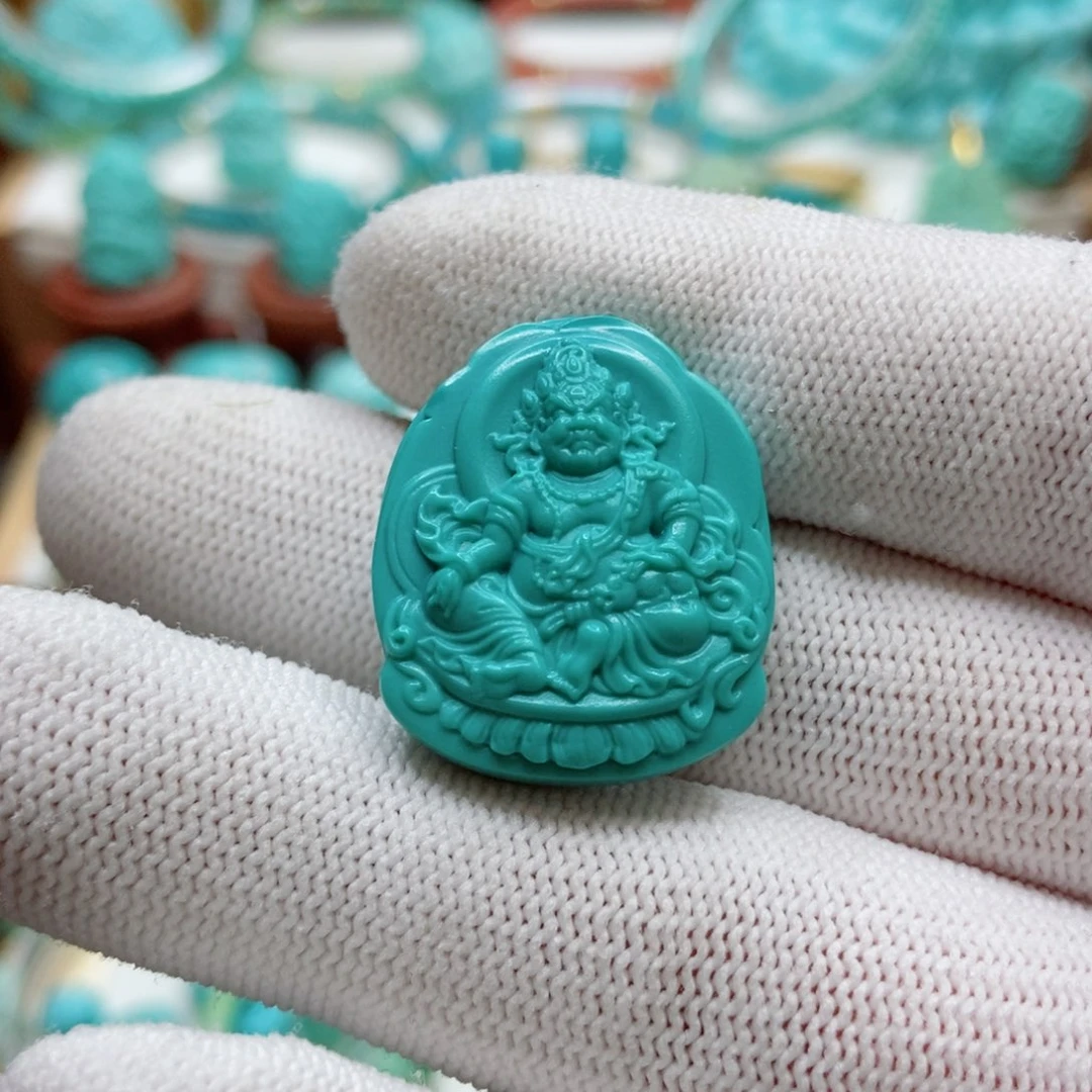 绿松石珠子未镶嵌布*