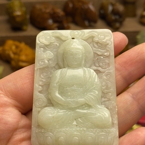 蛇纹石玉未镶嵌颈饰06