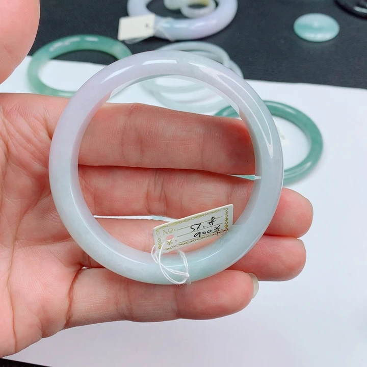 翡翠未镶嵌手镯57-58正圈