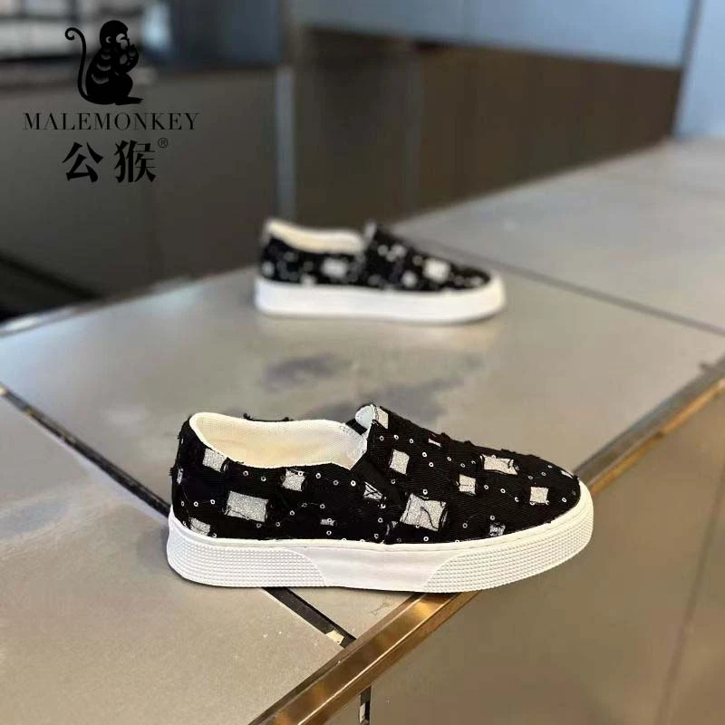 公猴男鞋夏季百搭一脚蹬懒人鞋爆款多巴胺超软潮流低帮板鞋男AZZ8