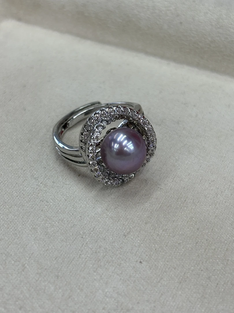 733.天然珍珠三生三世戒指