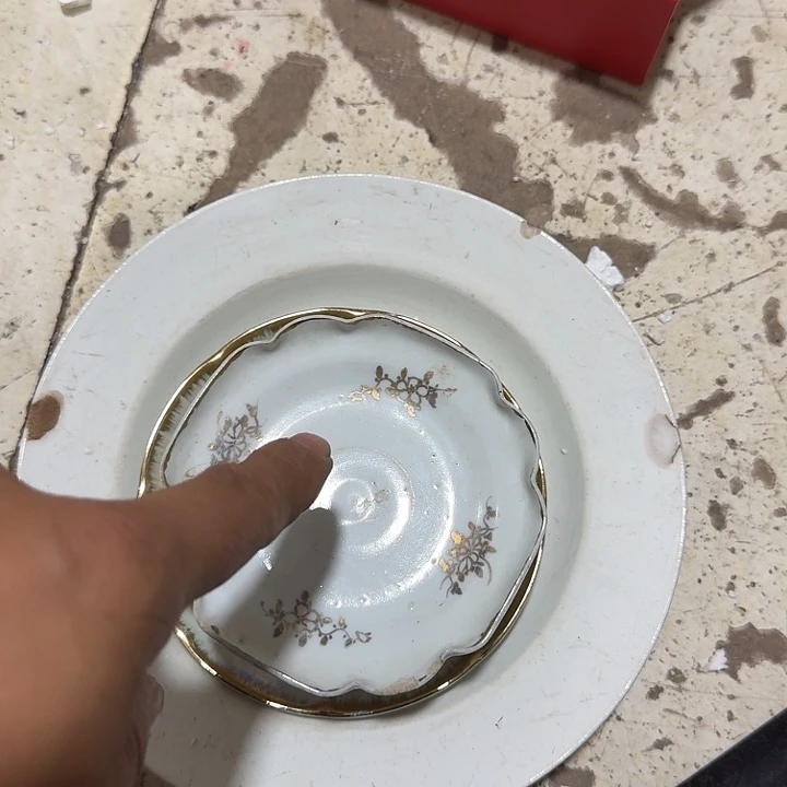 老***秦摆件攀登高峰艺术瓷器盘子