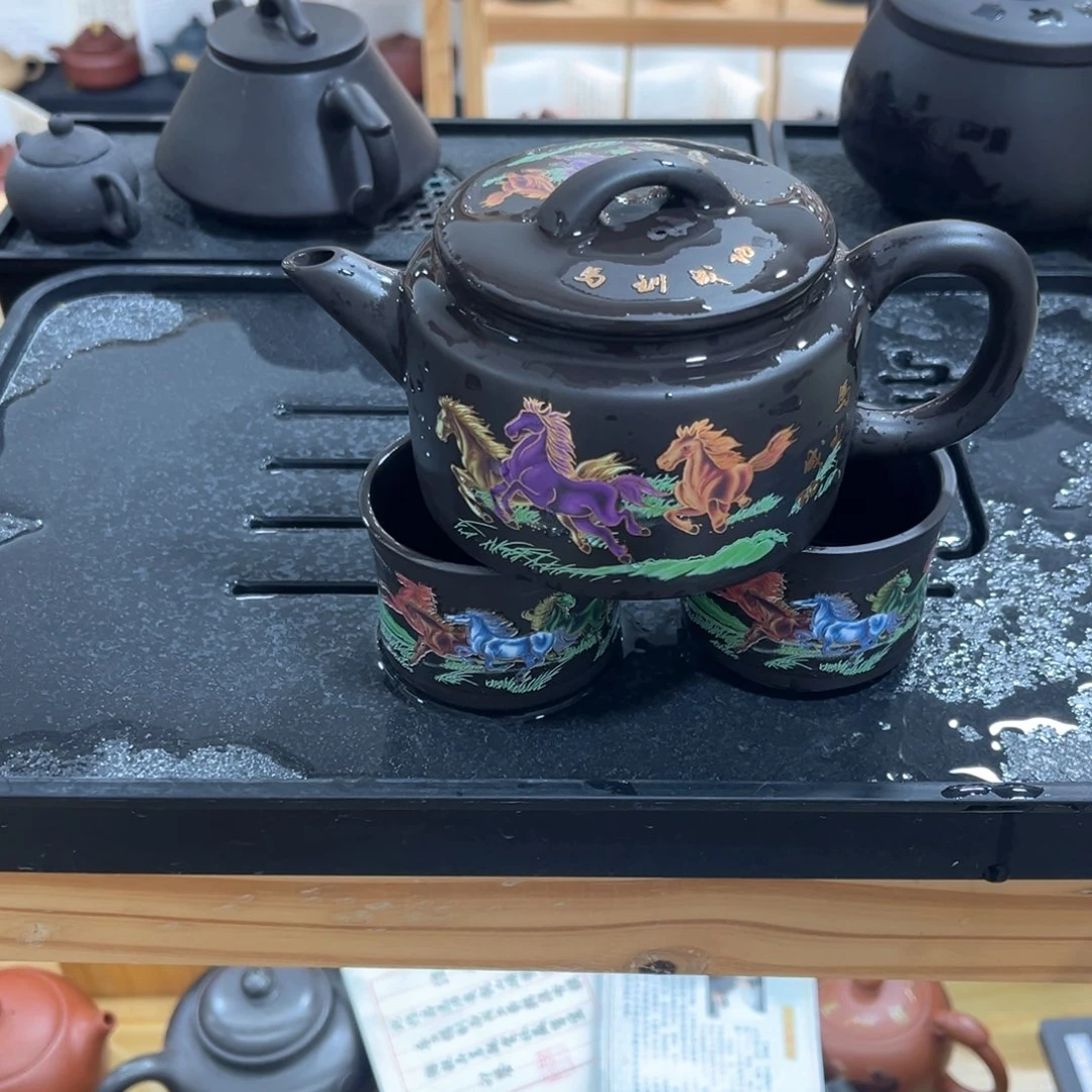 茶壶紫砂一壶2杯111