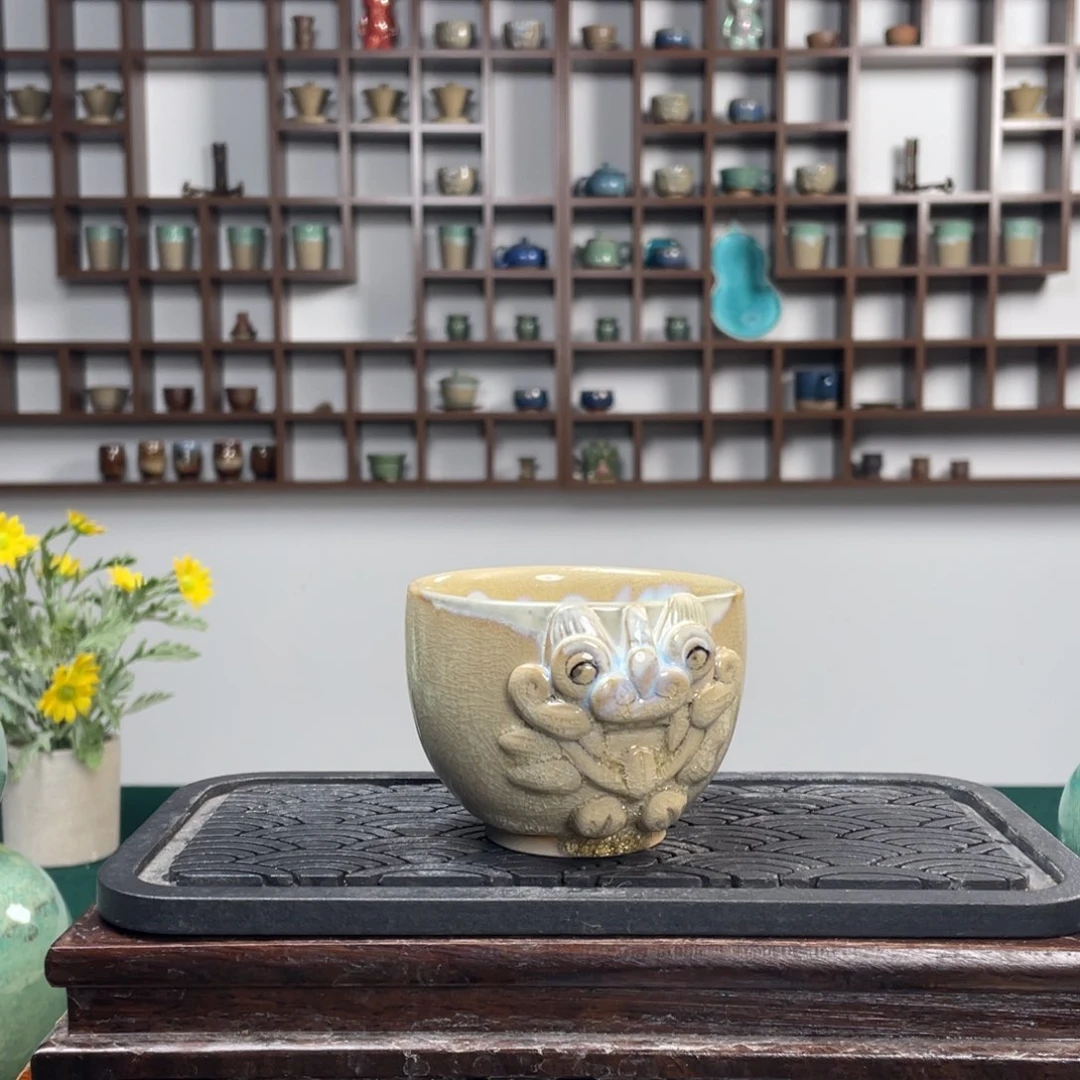 杯松**朵云滇陶器主人杯