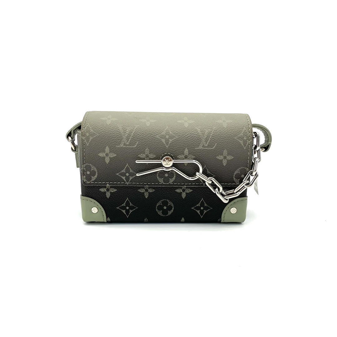 99新 LouisVuitton/路易威登 steamer渐变绿迷你斜挎包 尺寸18/11