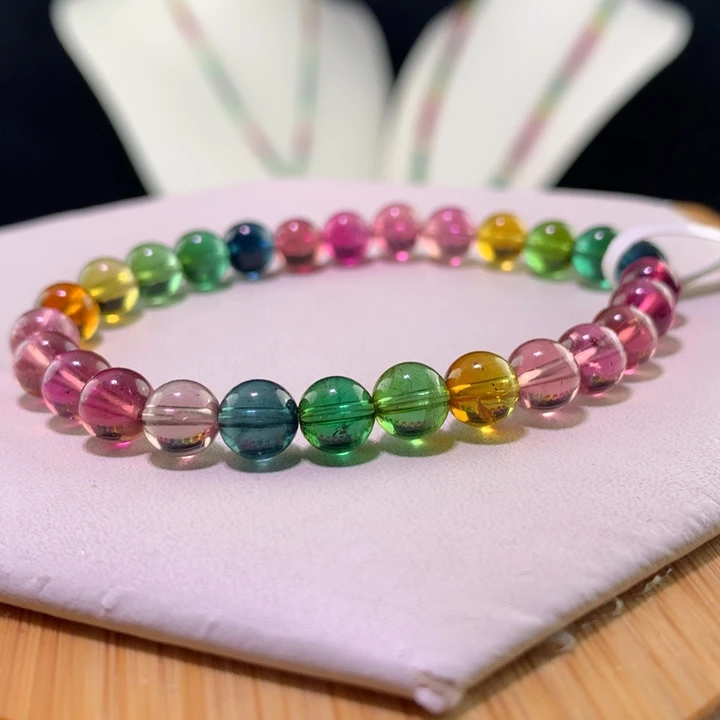 双色碧玺手链未镶嵌