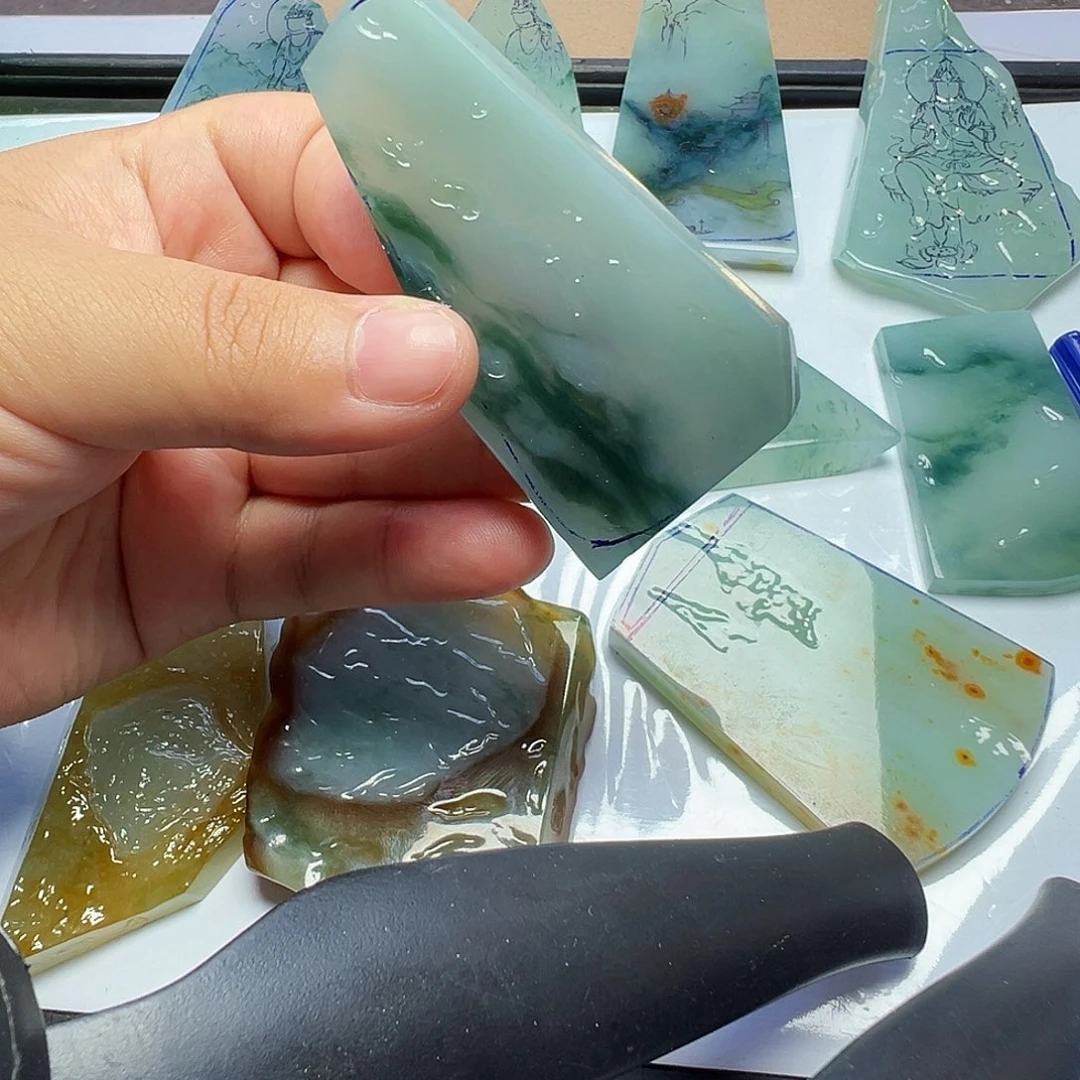 定制翡翠未镶嵌材料不包工