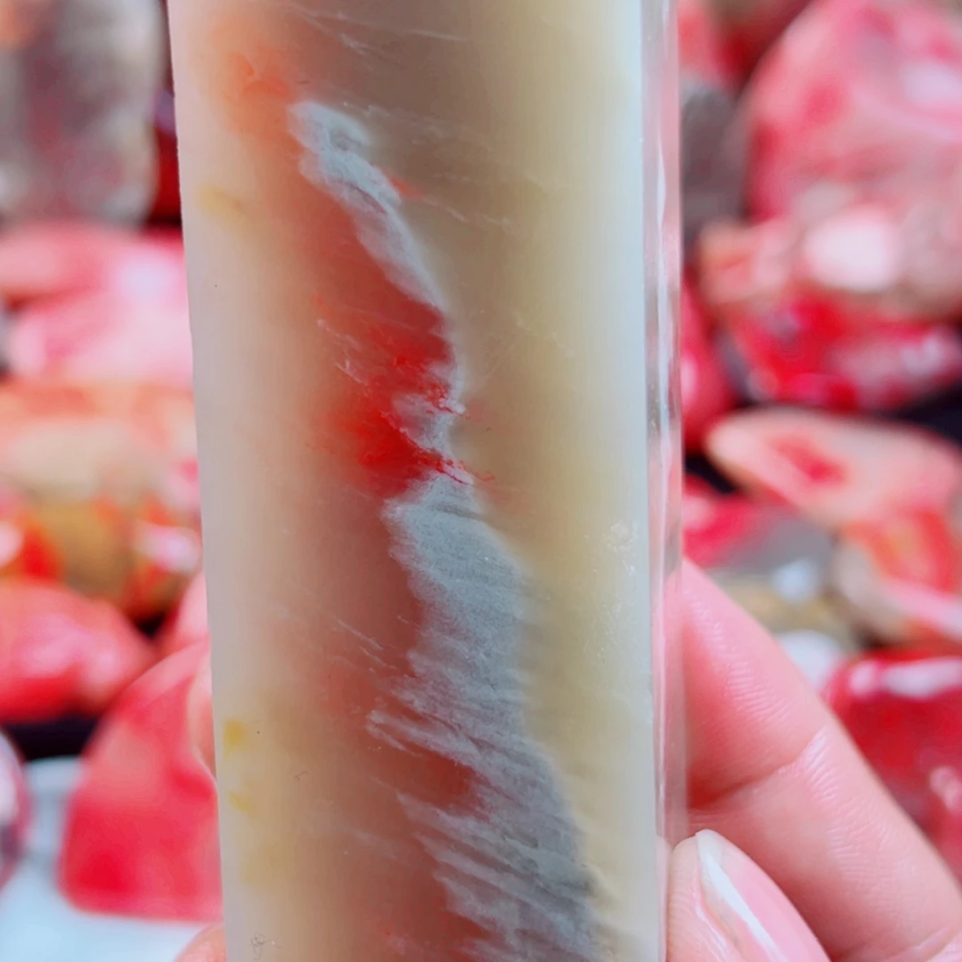 玉***客巴林石鸡血印章一枚可以不？