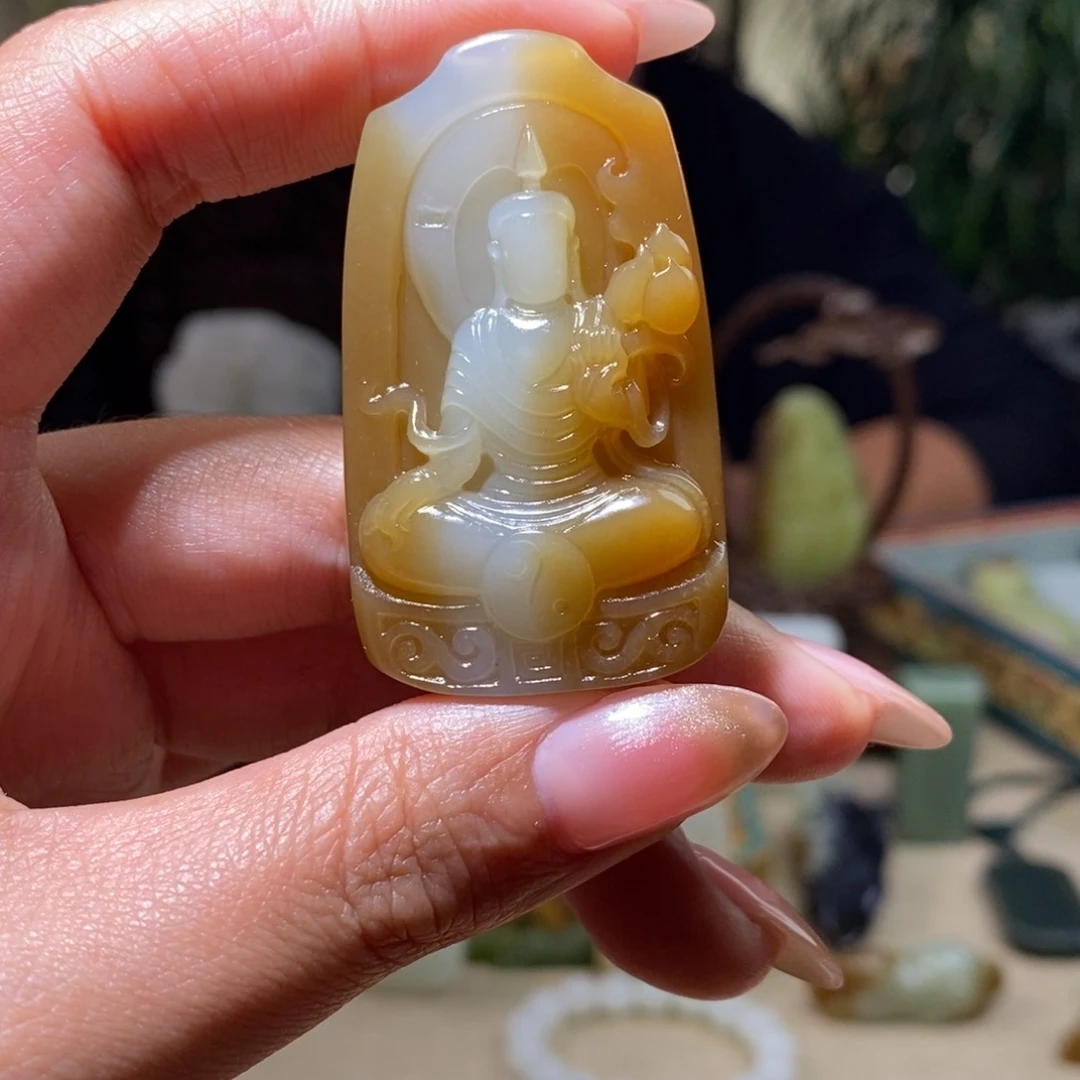 和田玉挂件未镶嵌B****