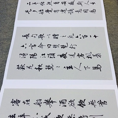 天***人白居易琵琶行册页作品