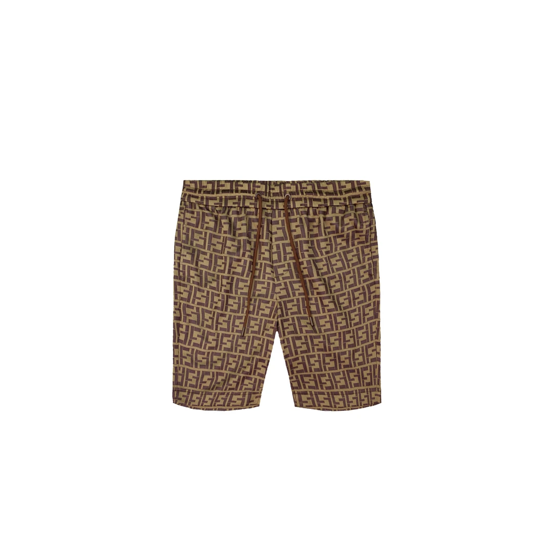 朗尼芬迪新款春夏潮流休闲满印老花舒适短裤7319683313