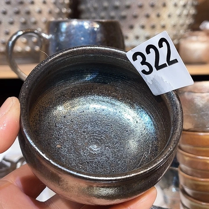 杯十***?高温柴烧陶泥主人杯