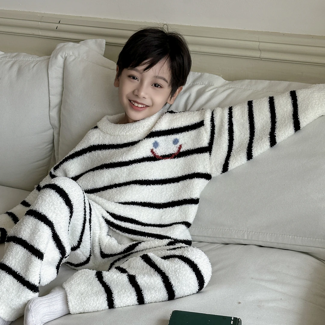 【火爆全网半边绒】冬季甜美卡通家居服套装S-376032保暖两件套