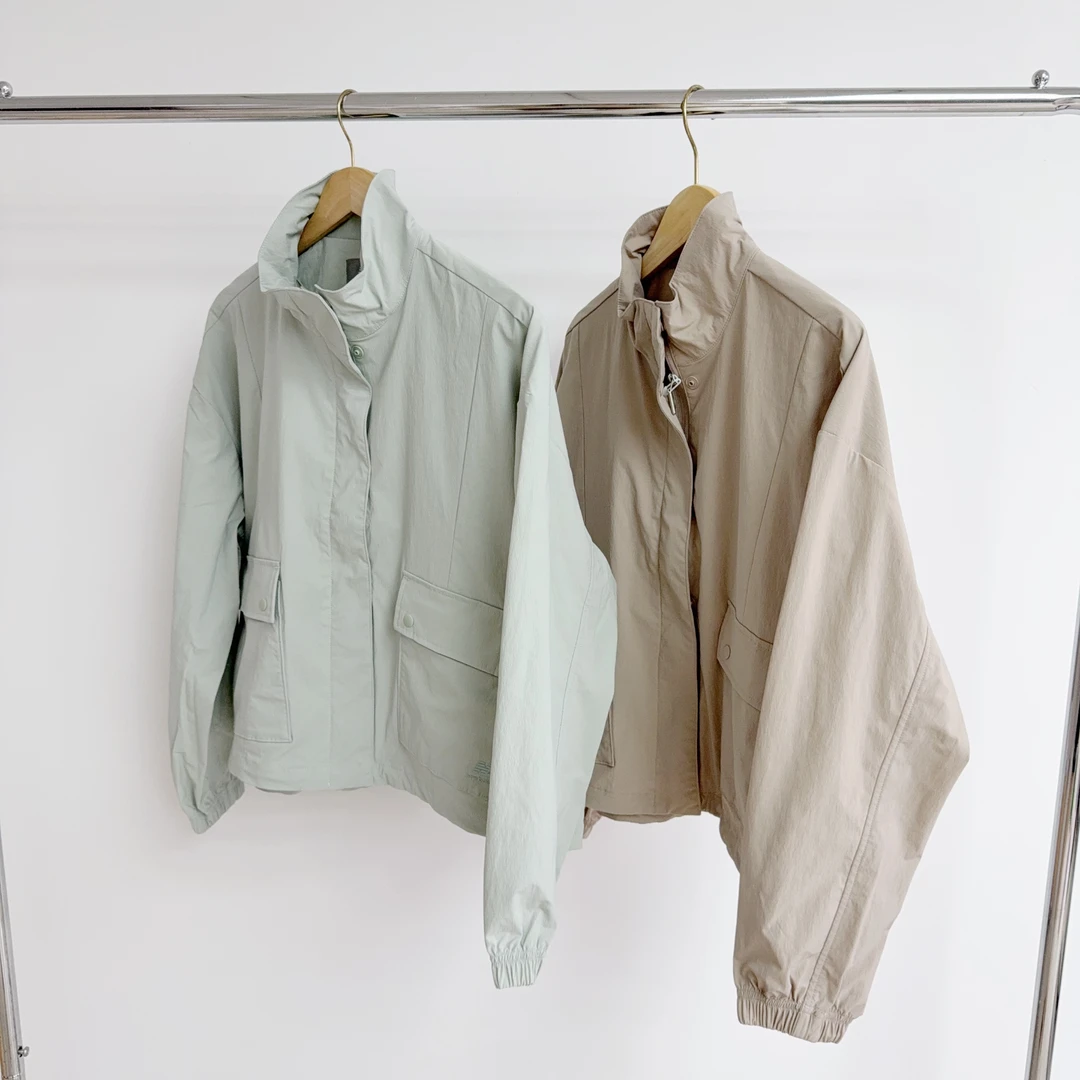 Z-0 两色早秋款薄锦纶休闲外套