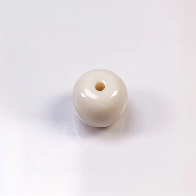 天然珠宝玉石白色老型10mm配饰配件石英质玉多样性发其一