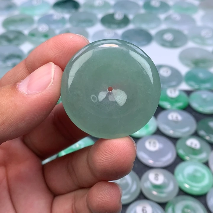 颈饰未镶嵌翡翠缅甸天然A货翡翠37.2-5.8