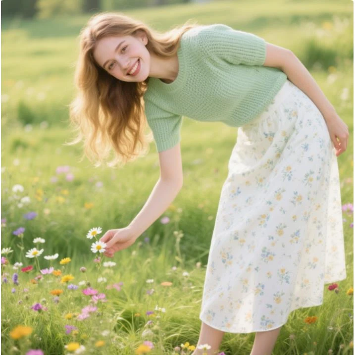 10号链接  2025夏季新款气质显瘦小众半身裙