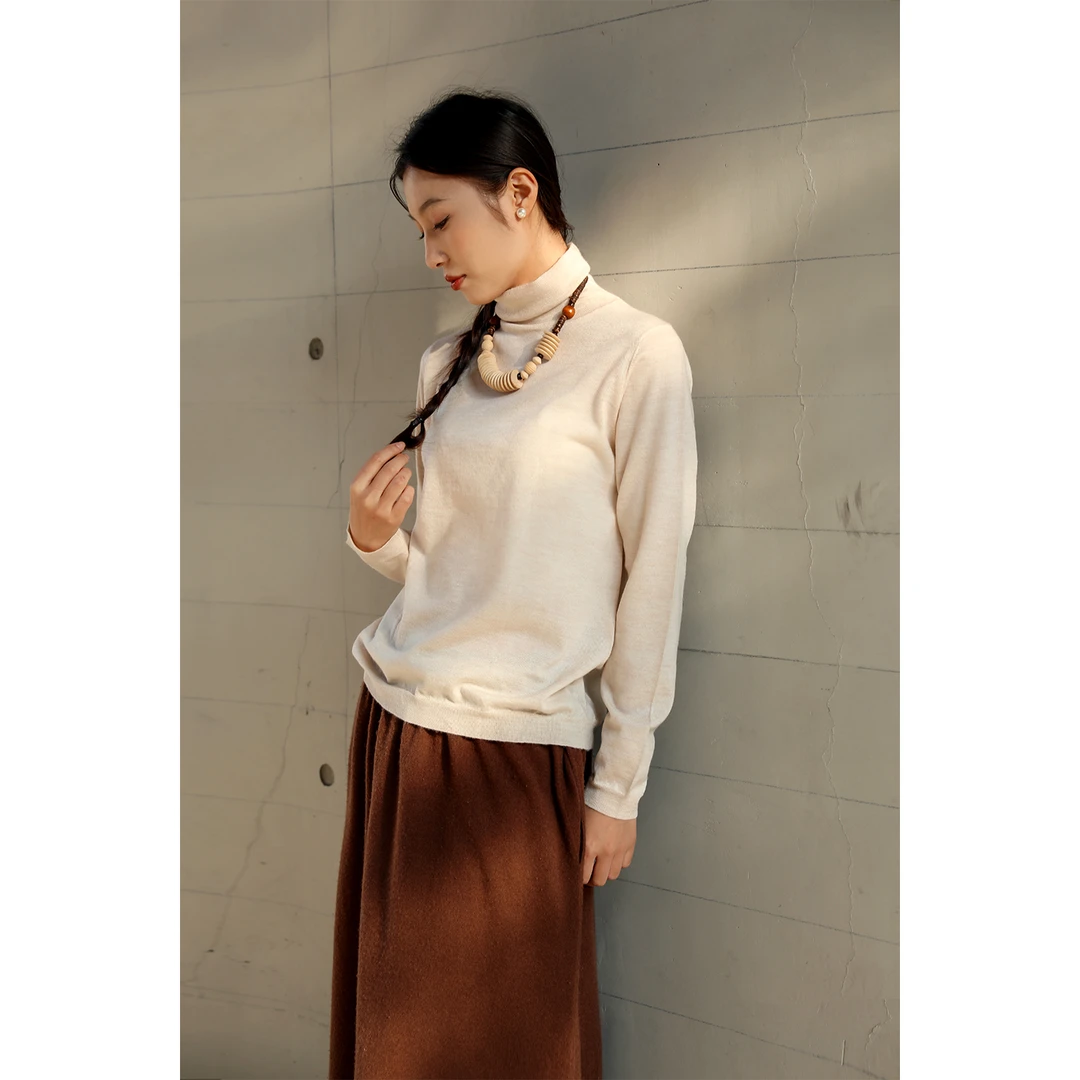 润帛【自由之翼常规版】 打底衫80支精纺打底山羊绒 无束缚感