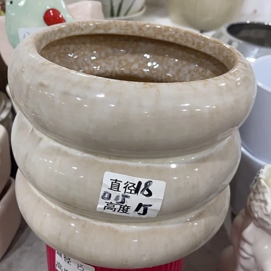 多肉绿植陶瓷花盆9.9包邮，有孔