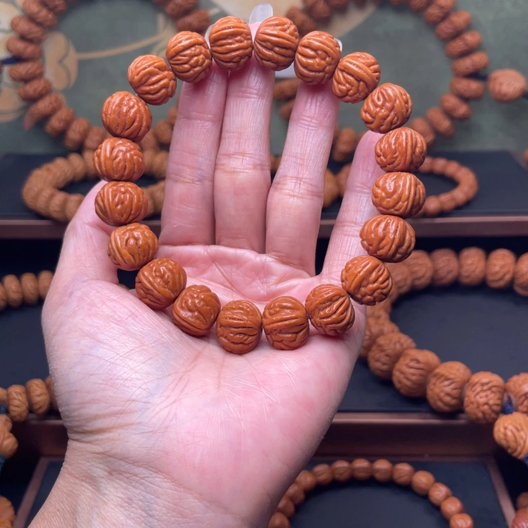 手串桃核14红魔爆肚