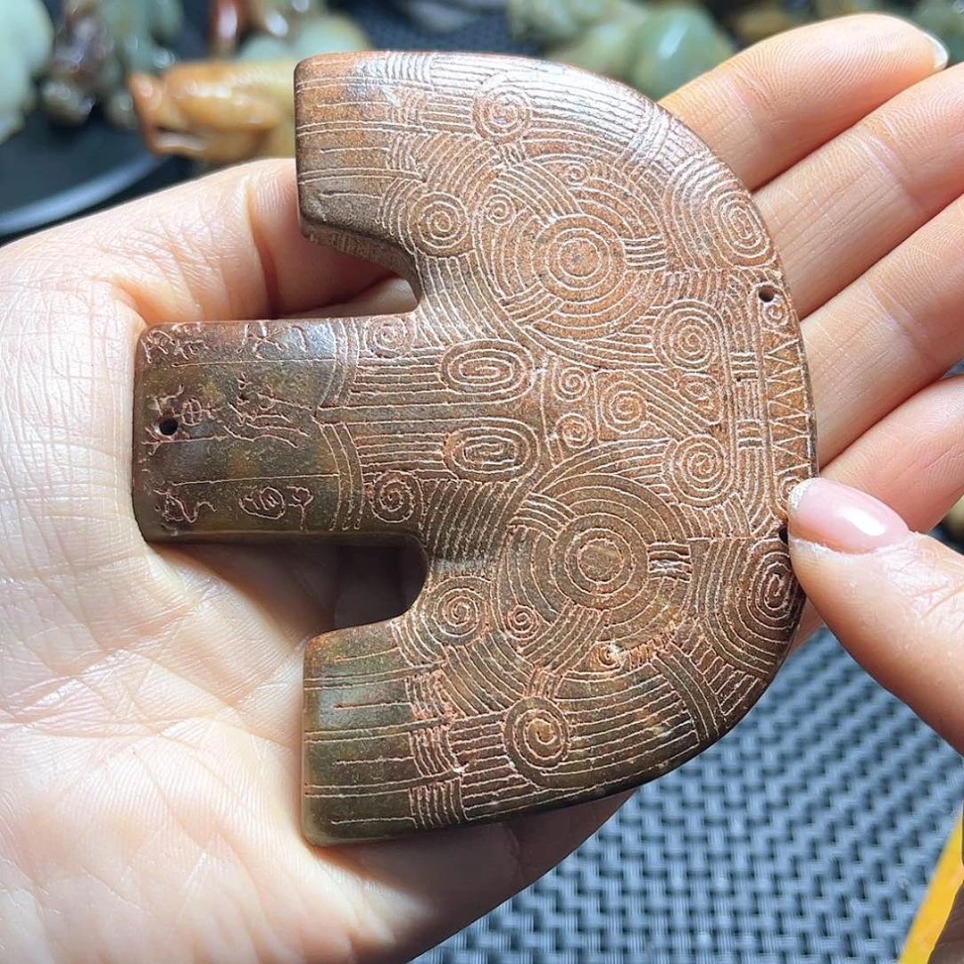 白玉菩提吊坠摆件