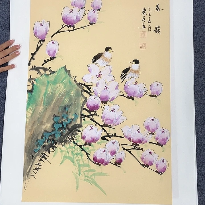 国画作品小姐姐放漏…