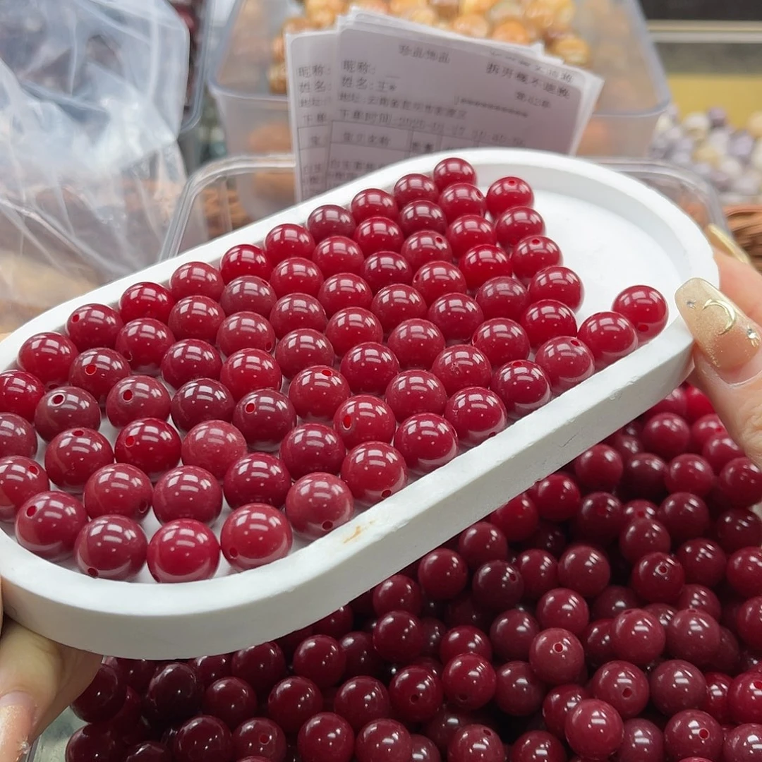 白玉菩提吊坠b微瑕12mm/100+50颗