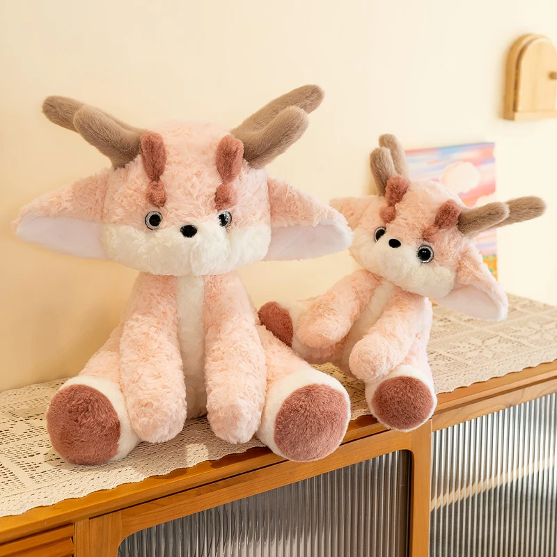 网红小粉龙毛绒玩具公仔玩偶女生治愈生日礼物安抚睡觉抱着