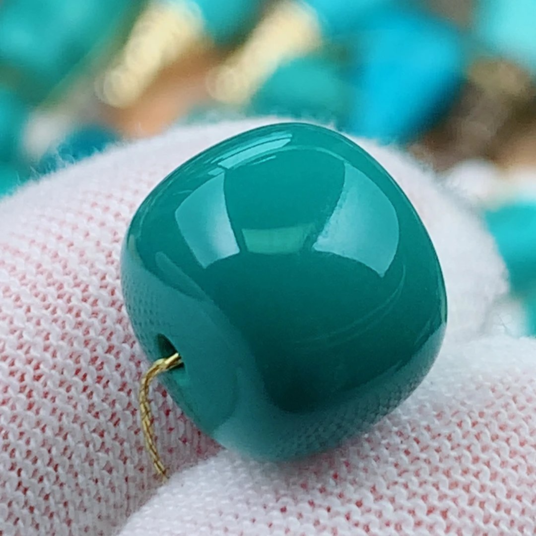 未镶嵌绿松石珠宝奇石12.6mm