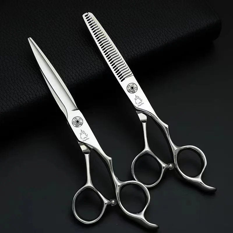 理发师专用平剪牙剪打薄剪高精密CNC数控专业美发剪刀无痕牙剪