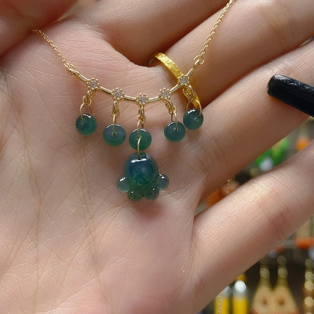 翡翠合金耳饰翡翠