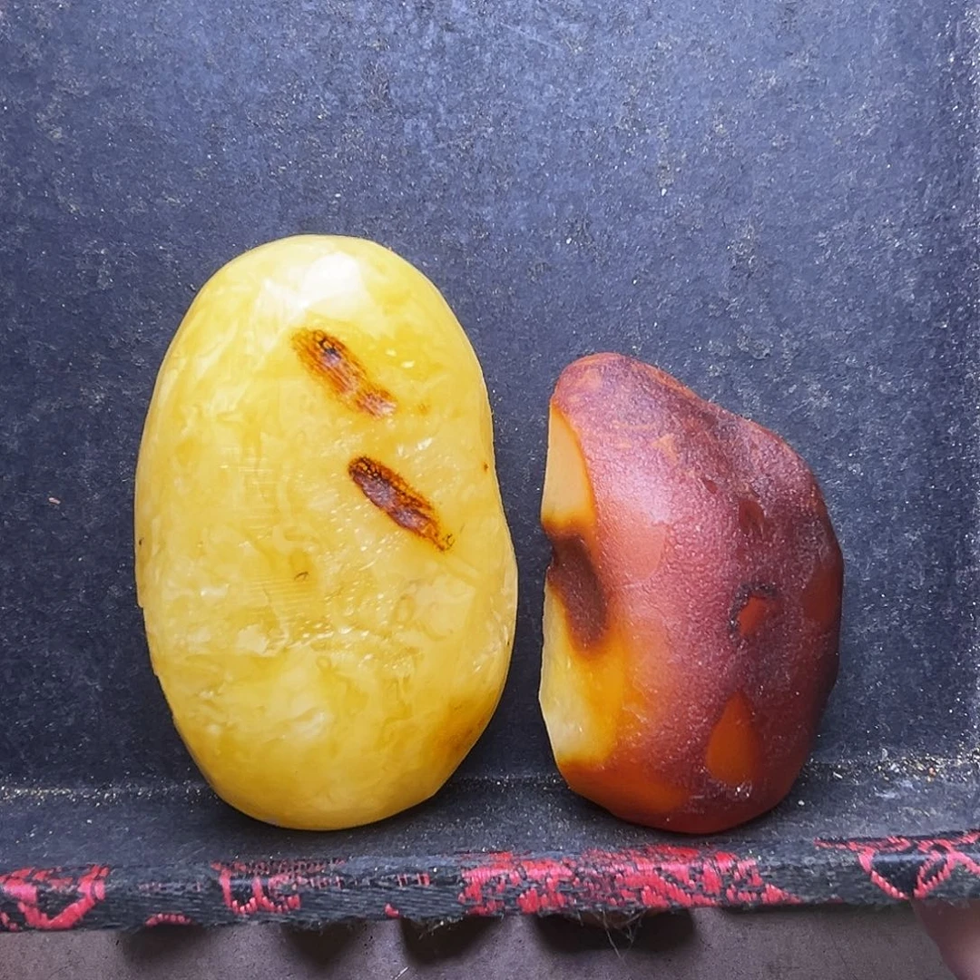 芋***e未镶嵌定制琥珀琥珀蜜蜡原石定制2 件