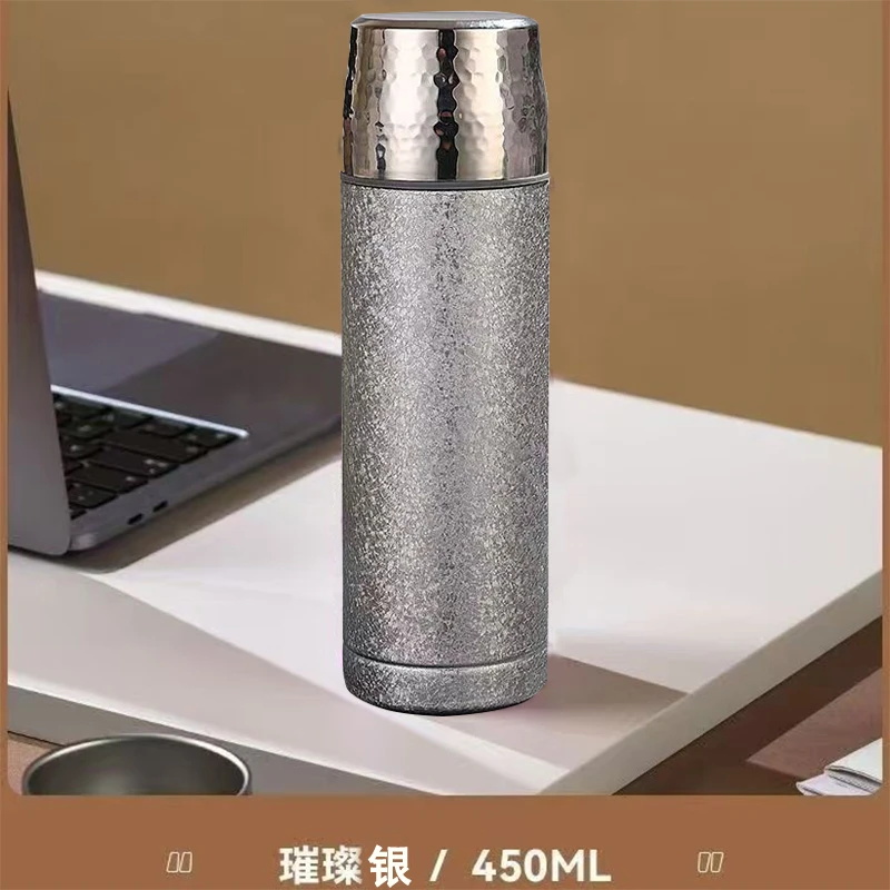 钛杯保温杯抑菌车载水杯便携泡茶双层茶杯家用商务礼品厨房配件