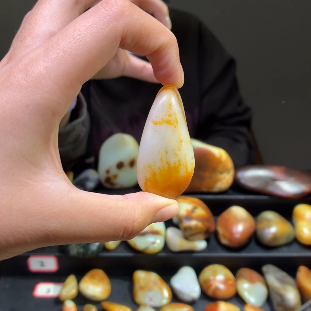 和田玉未镶嵌挂件43.5