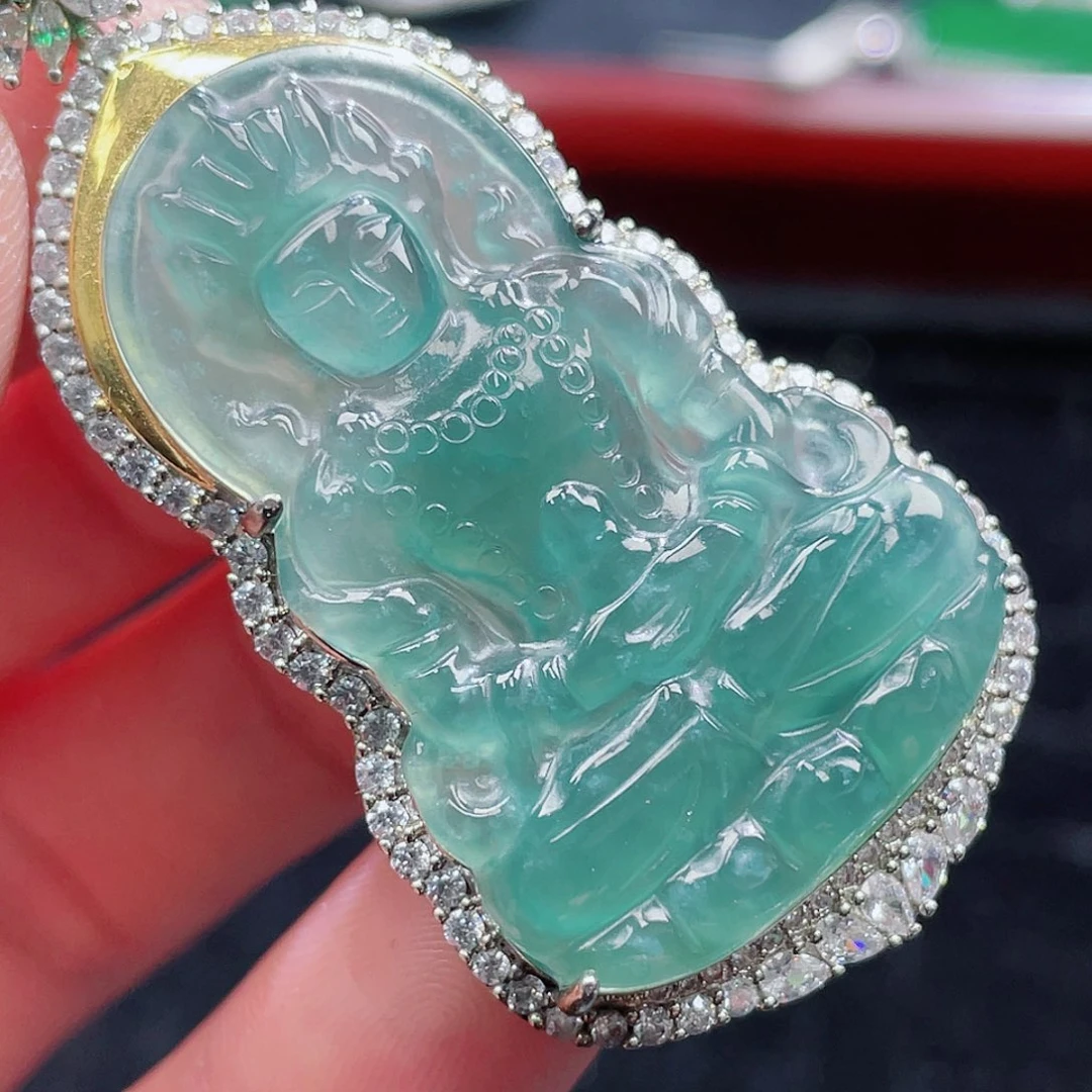 翡翠颈饰未镶嵌8，