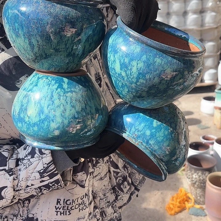 红陶四个口径14高度12